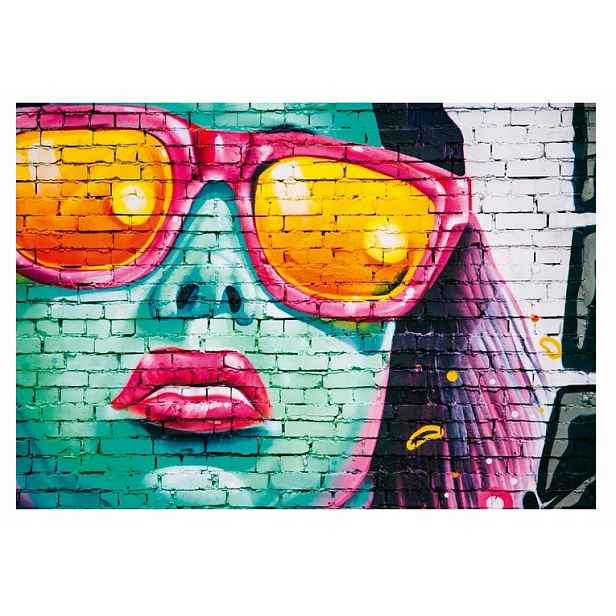 Fototapeta Mládež Graffiti Cihly Zeď 312x219