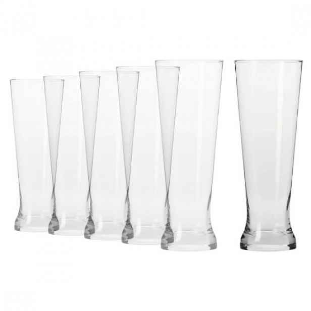 Sada 6 sklenic na pivo Pilsner, vyrobeno ze skla, 680 ml, "Mixology" -
