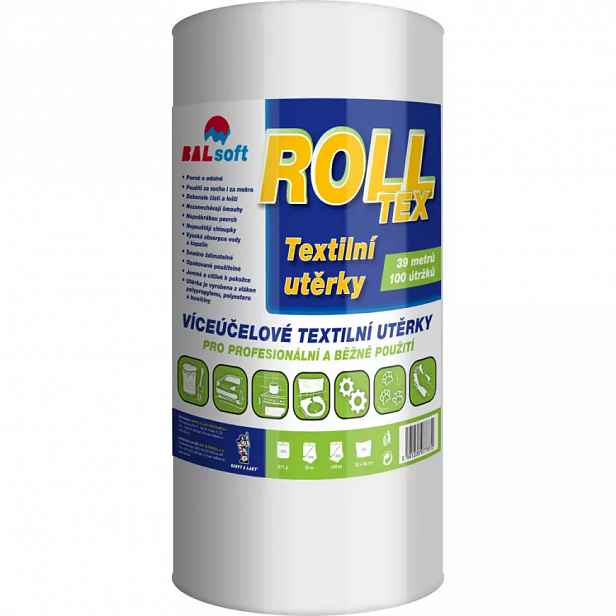 Rolltex textilní utěrky 39m 100 útržků