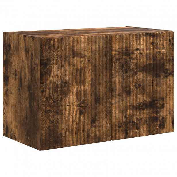 vidaXL TV wall cabinet 59,5 x 31 x 40 cm Kouřový dub Kompozitní dřevo