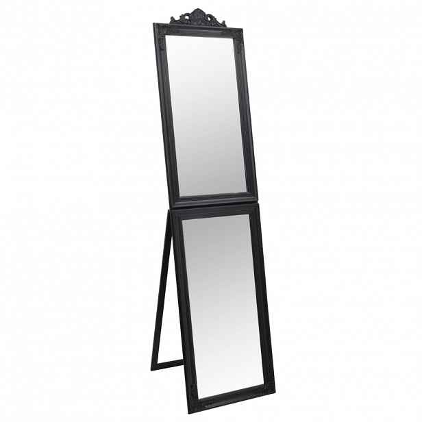 vidaXL Volně stojící zrcadlo černé 45 x 180 cm
