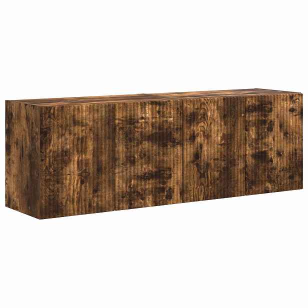 vidaXL TV wall cabinet 2 ks Kouřový dub Kompozitní dřevo