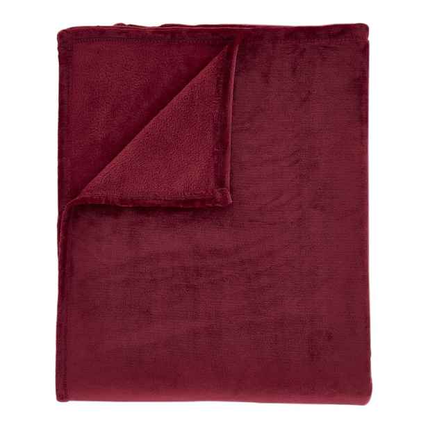 Červená deka z mikroplyše 130x170 cm Raschel Velvet – Catherine Lansfield