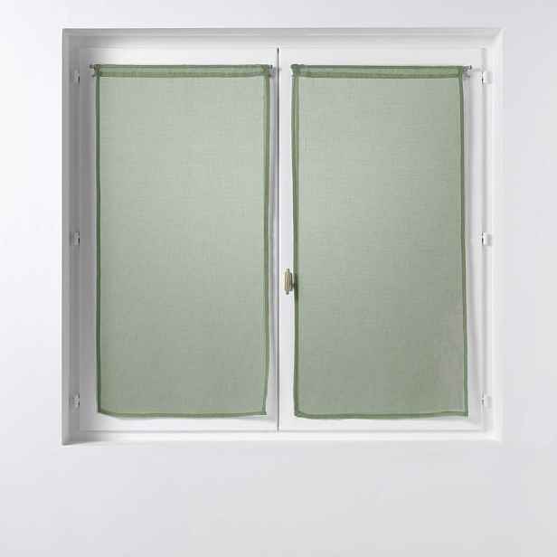 Khaki voálové záclony v sadě 2 ks 60x90 cm Sandra – douceur d'intérieur