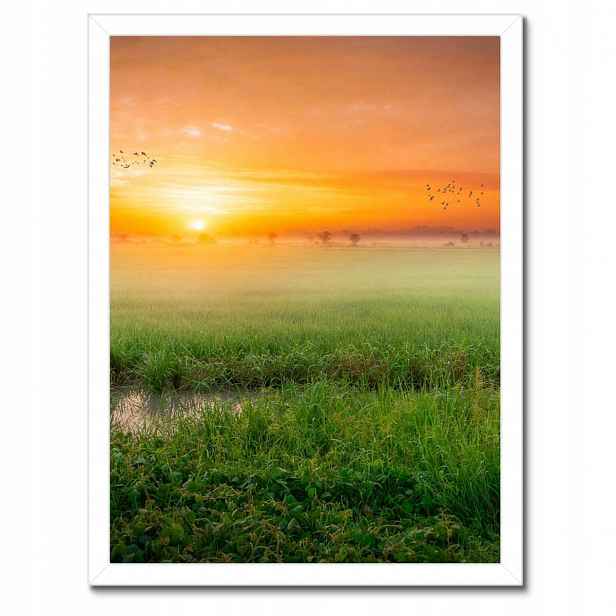 Plakáty v rámu 30x40 Východ slunce Budíček