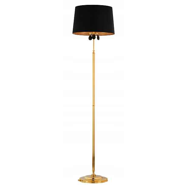 Stojací lampa Egida Zlatá Černá Stínidlo 3xE27 166 cm Podlahová lampa Dům
