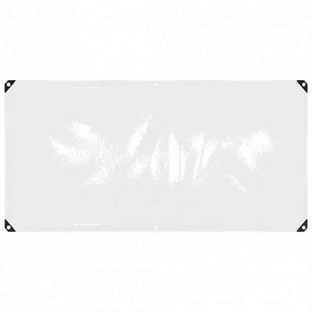 vidaXL Čirá plachta s oky 1x2 m PVC