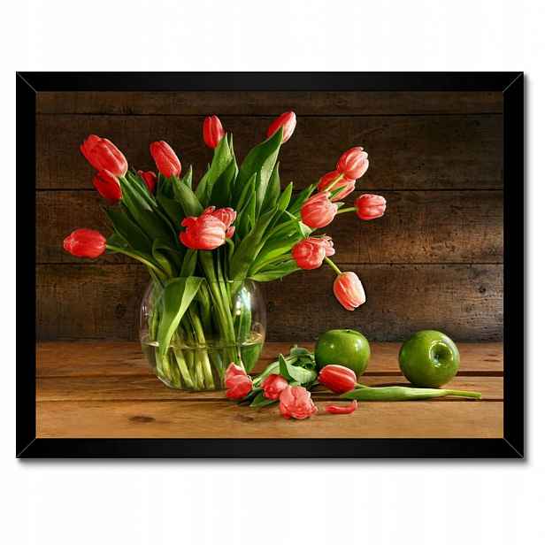 Plakáty v rámu 40x30 Červené tulipány