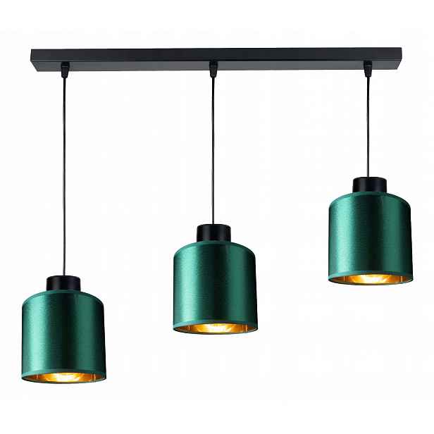 Závěsná Lampa Zwis stropní lustr Abażur zlatý