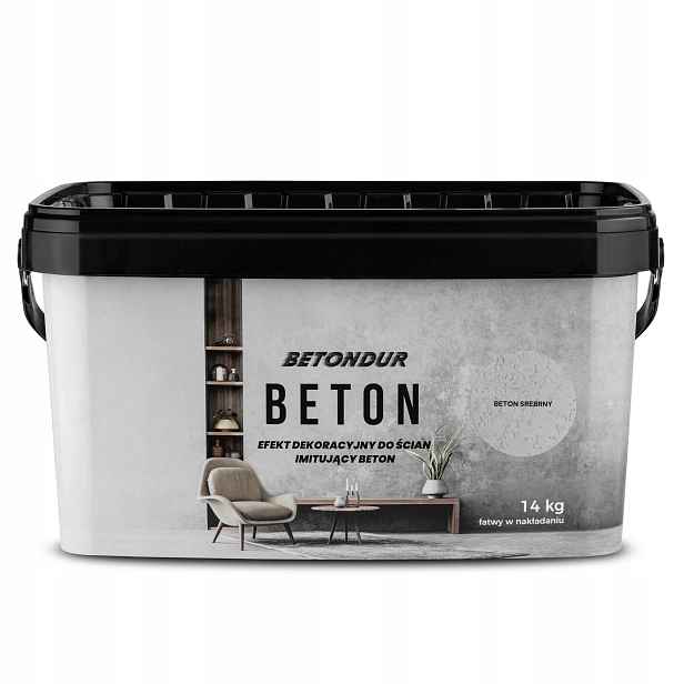 Betondur Beton architektonický dekorativní efekt pro stěny Stříbrný 14 kg