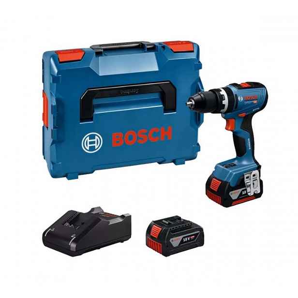 Bosch - 18V AKU vrtačka s příklepem, 2x aku 5,0 Ah GBA, nabíječka 06019N3303