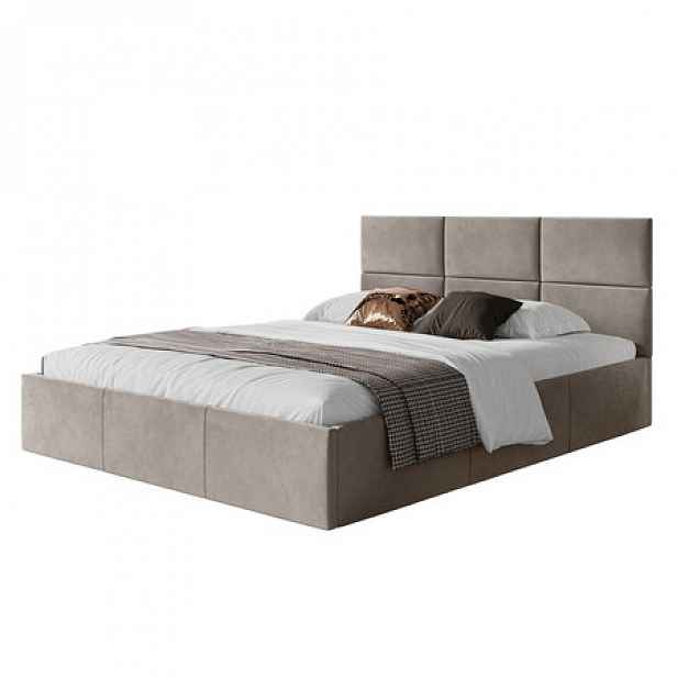 Čalouněná postel PORTO rozměr 140x200 cm Béžová