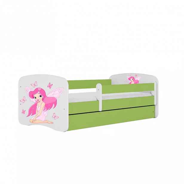 Dětská postel Babydreams+SZ zelená 70x140 Víla 1
