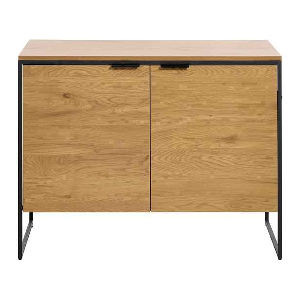 Komoda v dekoru dubu v přírodní barvě 104,5x80x45 cm Cesura – Unique Furniture