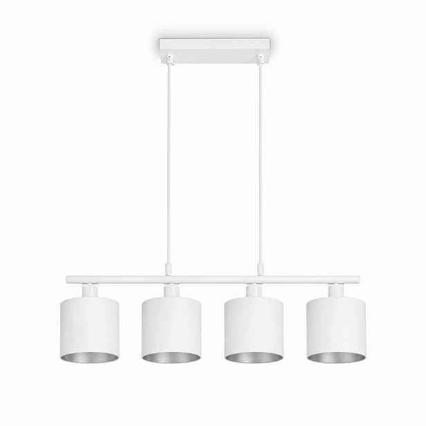 Závěsná lampa Paco Home Anika 4-bodové světlo E27 bílá