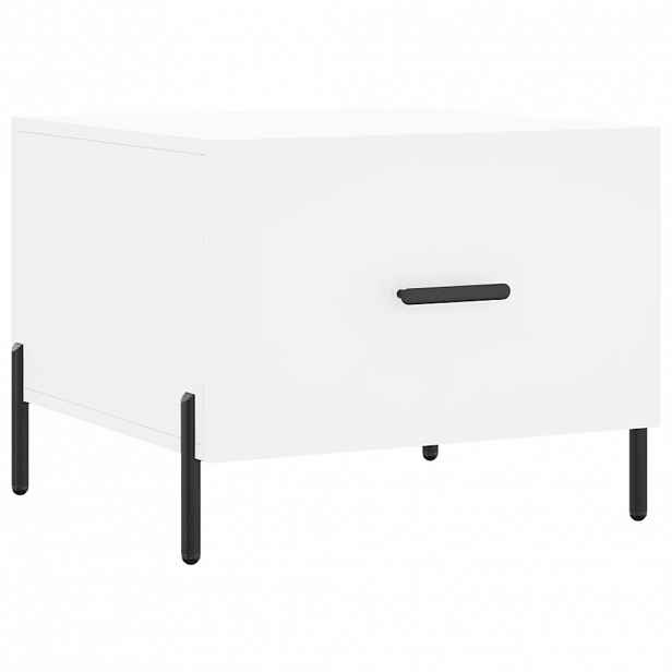 vidaXL Konferenční stolek bílý 50 x 50 x 40 cm kompozitní dřevo