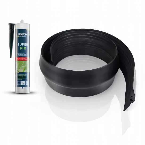 Gumové prahové těsnění pro garážovou bránu 5 m 15x80 mm Lepidlo