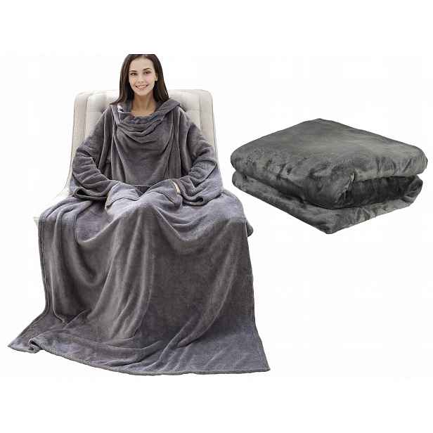 Teplá Deka Župan Oversize Mikina Mikinová Deka XXXL