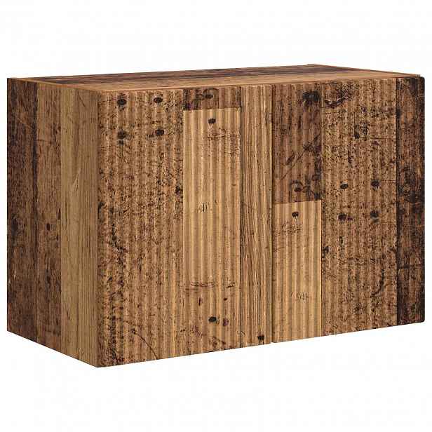 vidaXL TV wall cabinet 59,5 x 31 x 40 cm Staré dřevo Kompozitní dřevo