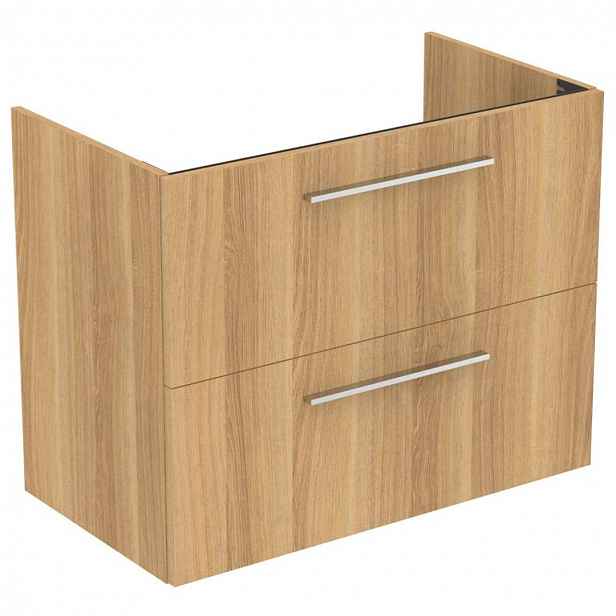 Ideal Standard i.Life A - Skříňka pod umyvadlo, 80x44x63 cm, 2 zásuvky, dub T5256NX