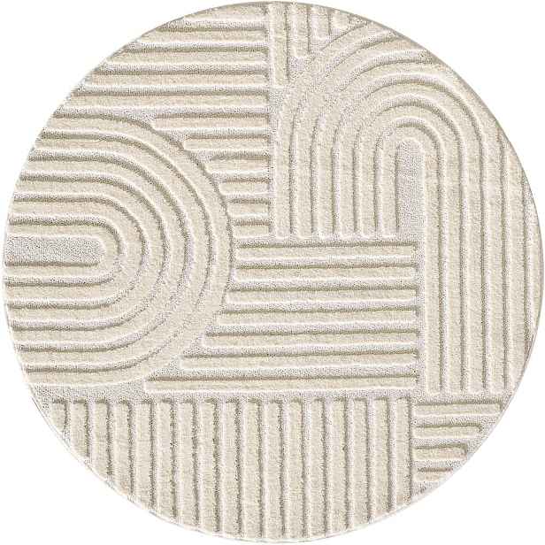 Krémový kulatý koberec ø 80 cm Art – Ayyildiz Carpets