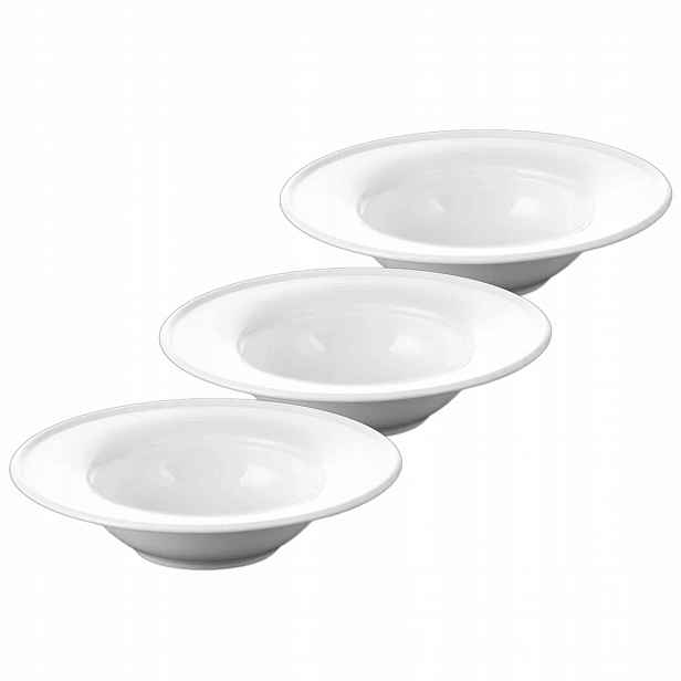Hluboký profesionální talíř 23 cm, 395 ml z bílého porcelánu Wilmax