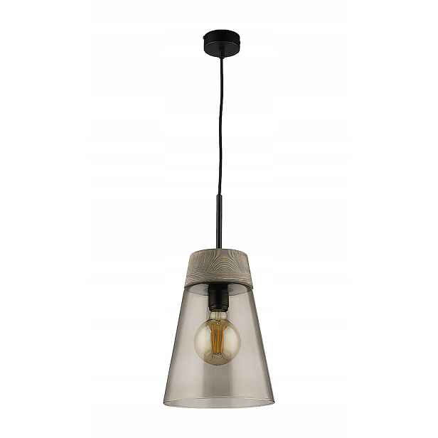 Jupiter Závěsná lampa Skandinávská Domino Skleněné stínítko Antracit E27