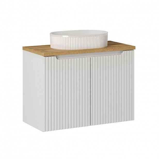 Petits-meubles UMYVADLO 80cm Riva Bílá a dřevo