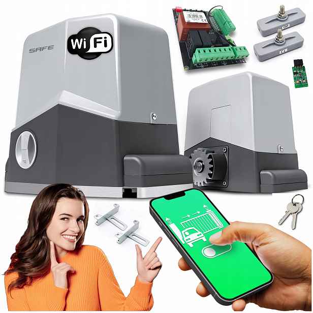 Set Pohon Pro Posuvnou Bránu 600 kg Wifi aplikace automat