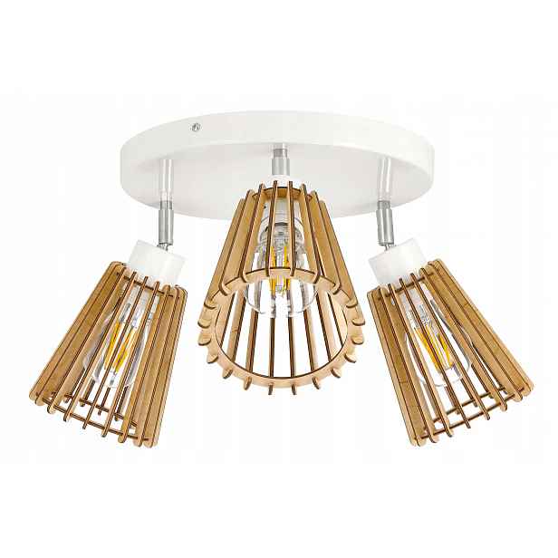 Lampa stropní svítidlo lustr pohyblivý strop 3 Dřevo eko