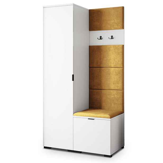 MASSENO MODERNÍ PŘEDSÍŇOVÁ SESTAVA LORI, 95/181/51 cm, bílá