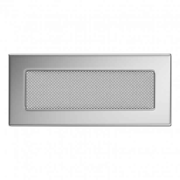 Ventilační krbová mřížka 11x24 niklovaná