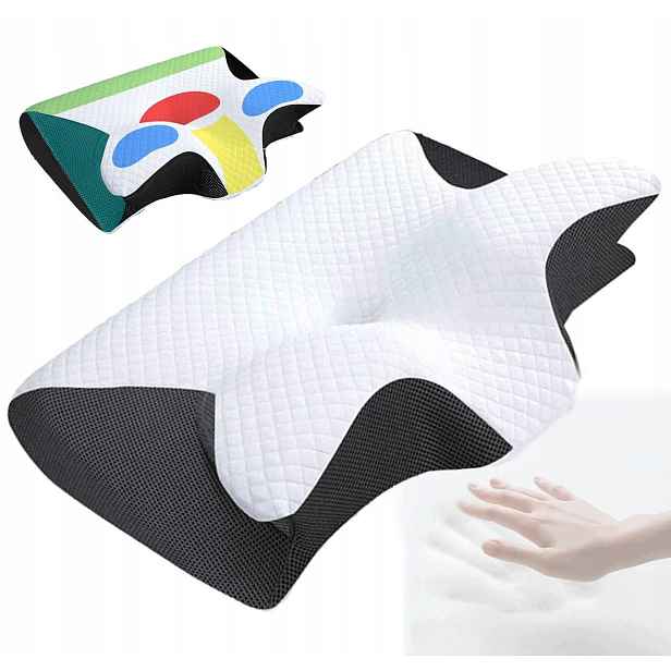 Ortopedický Polštář Ergonomická Paměťová Pěna Profilovaná Pod Krkem