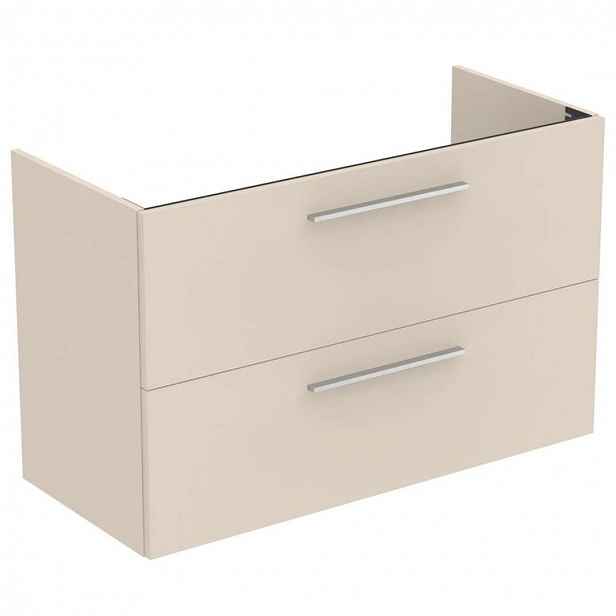 Ideal Standard i.Life A - Skříňka pod umyvadlo, 100x44x63 cm, 2 zásuvky, matná písková T5257NF