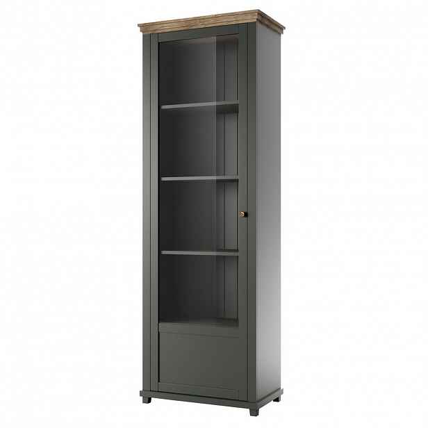 MASSENO VITRÍNA EVANDRO 71/200/42 cm Zelená