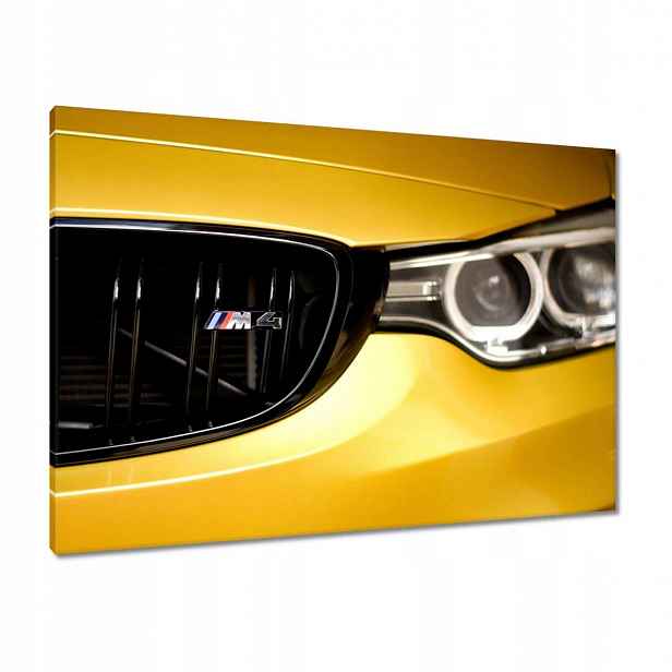 Obrazy 100x70 Žluté Bmw