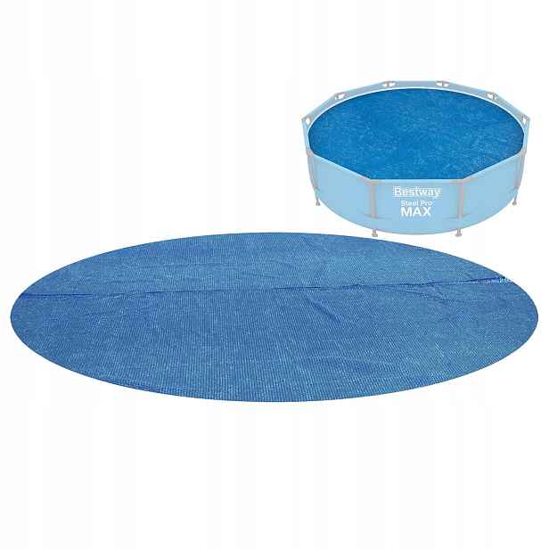 Krycí Plachta Solární Topná Podložka Do Bazénu Kulatý Průměr 366 CM Bestway