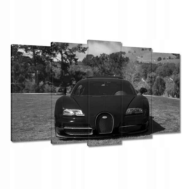 Obrazy 100x60 Černé Bugatti Auto