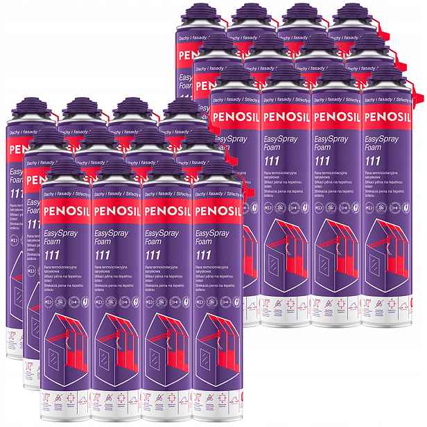 24x Penosil EasySpray Pur pěna Penosil Termoizolační stříkaná pěna