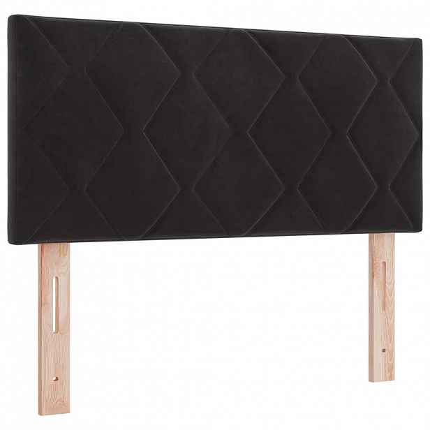 vidaXL Čelo postele Černý 100 cm samet