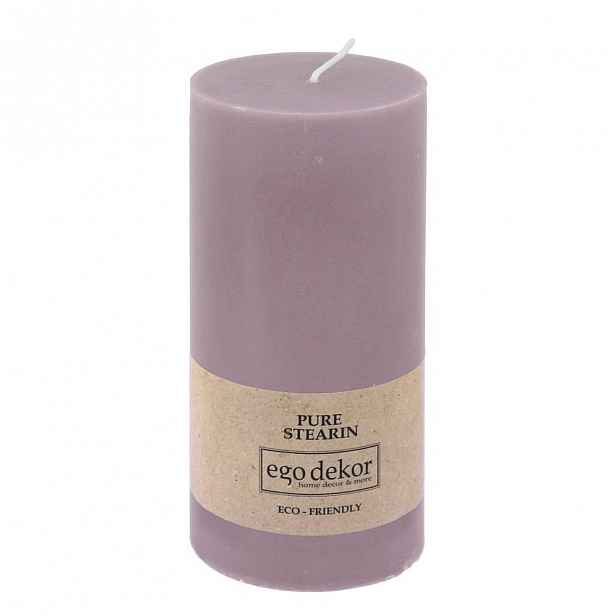 Fialová svíčka Baltic Candles Eco, výška 15 cm