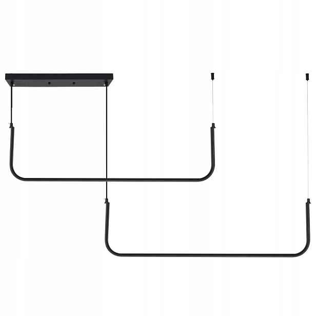 Závěsné Stropní Svítidlo Metal Black Led Černá