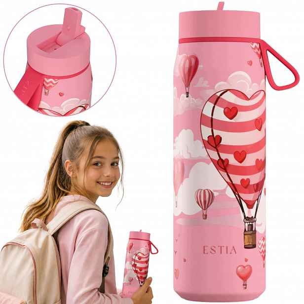Termohrnek s náustkem Láhev Na Pití 500 ml pro děti na teplé studené nápoje