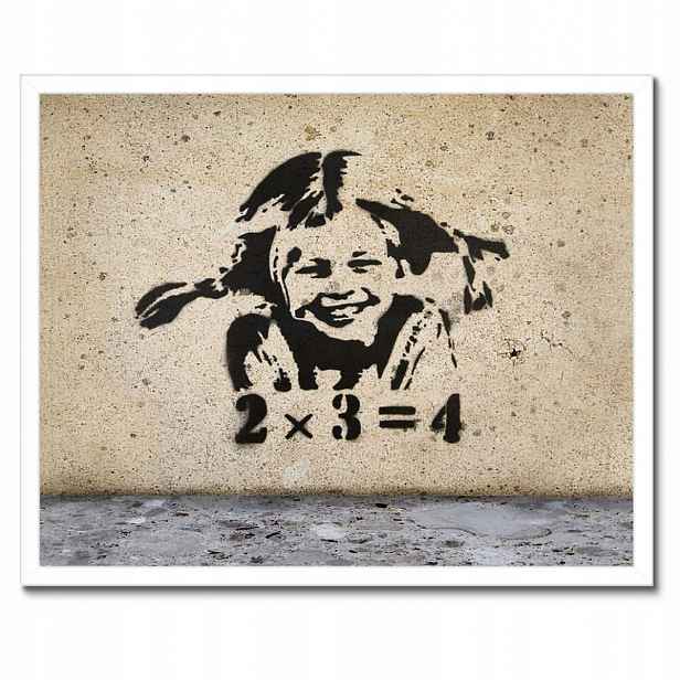 Plakáty v rámu 50x40 Banksy Dívka Pihy