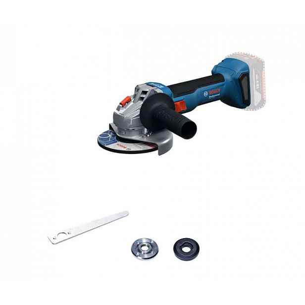 Bosch - 18V AKU úhlová bruska 115 mm, bez baterie a nabíječky 06019N9004