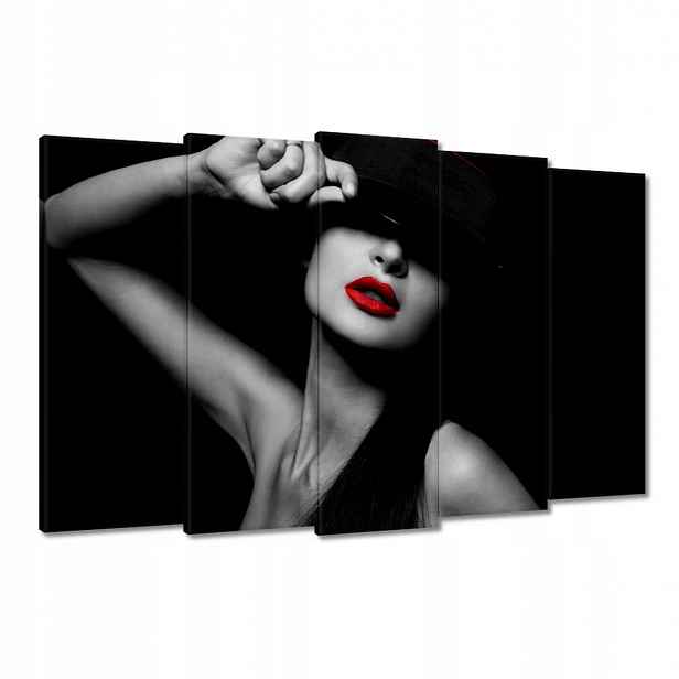 Obrazy 150x95 Červené rty Rtěnka