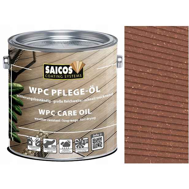 Saicos Olej na terasy Wpc Hnědý 0213 2,5L