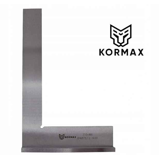 Zámečnický Úhelník Se Stopkou 250x160mm 90° nerezová ocel Inox Se Základnou