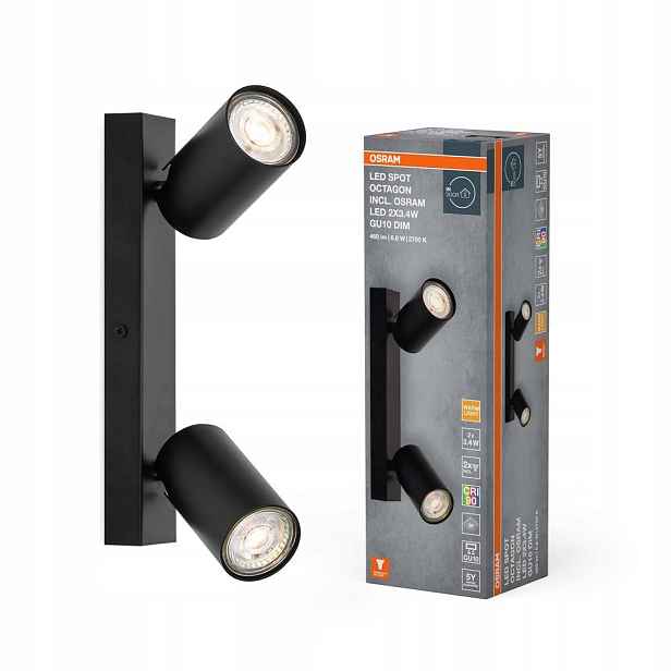 Stropní Svítidlo Spot Tuba Reflektor GU10 6.8W 2700K 460lm Spot Octagon