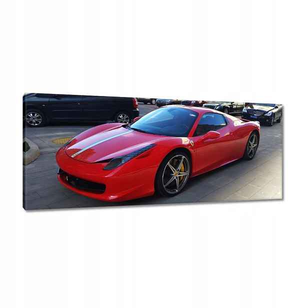 Obrazy 100x40 Červené Ferrari